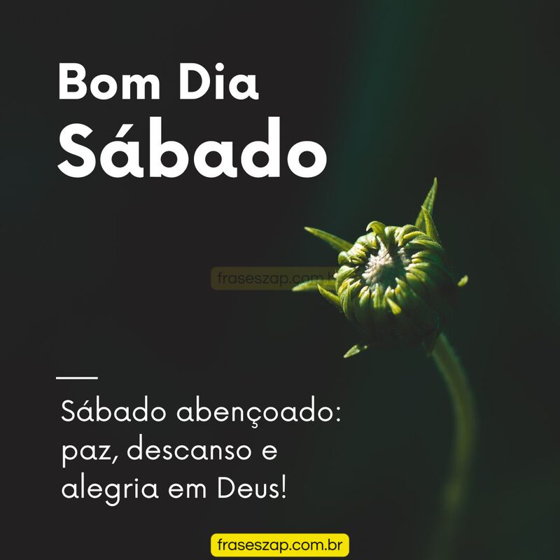Imagem de sábado para compartilhar no WhatsApp