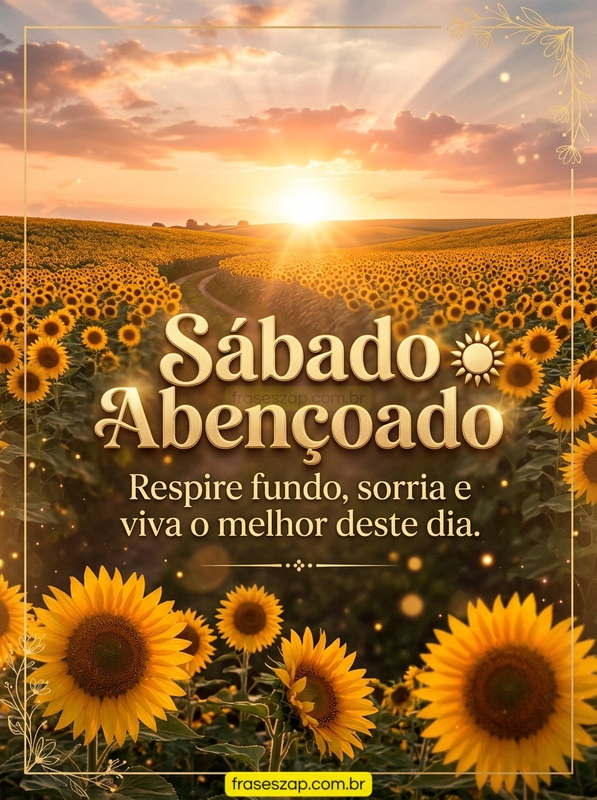 Imagem de sábado para compartilhar no WhatsApp