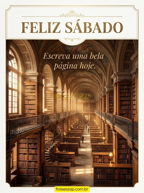 Imagem de sábado para compartilhar no WhatsApp