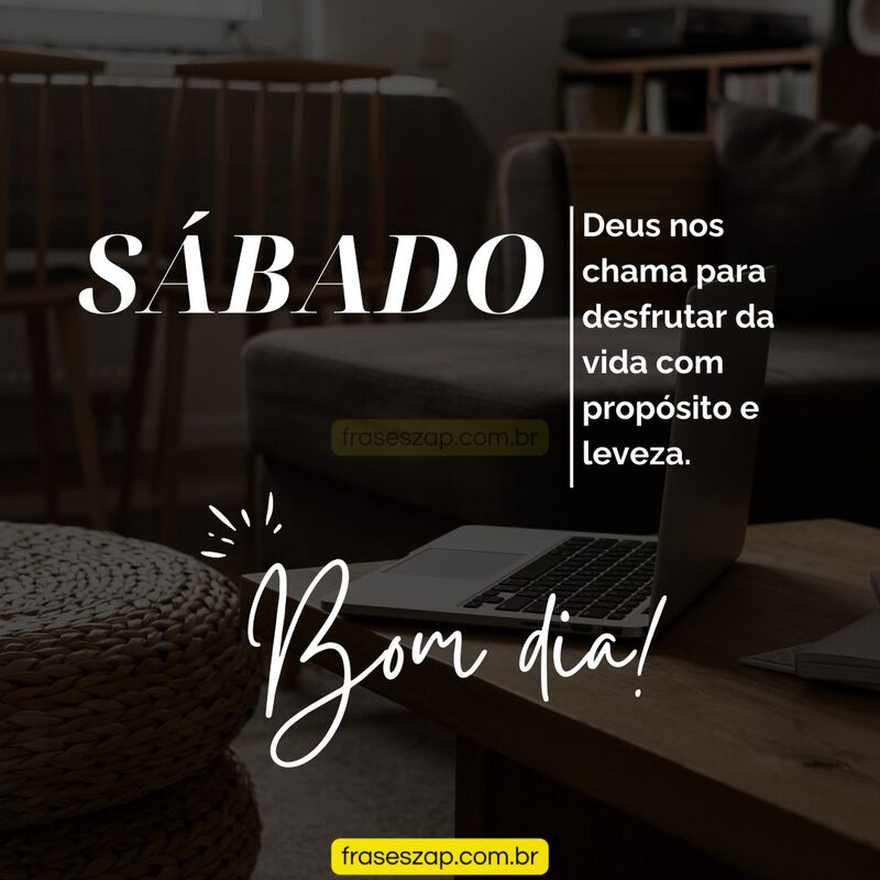 Imagem de sábado para compartilhar no WhatsApp