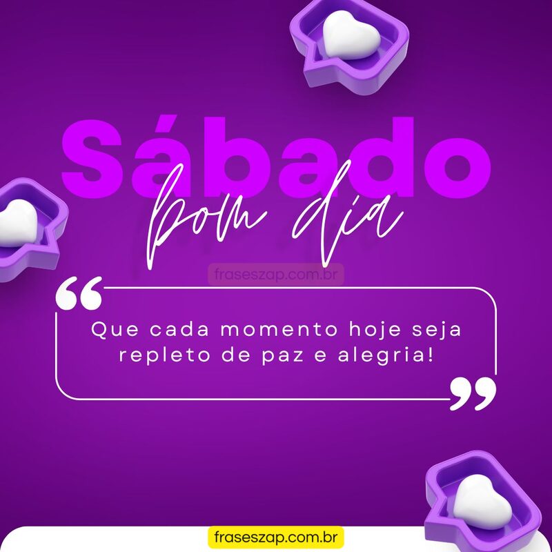 Imagem de sábado para compartilhar no WhatsApp