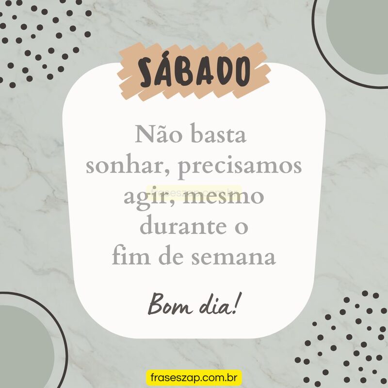 Imagem de sábado para compartilhar no WhatsApp