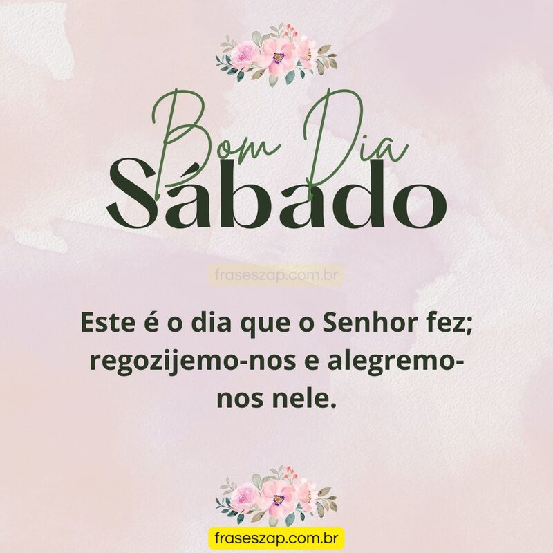 Imagem de sábado para compartilhar no WhatsApp