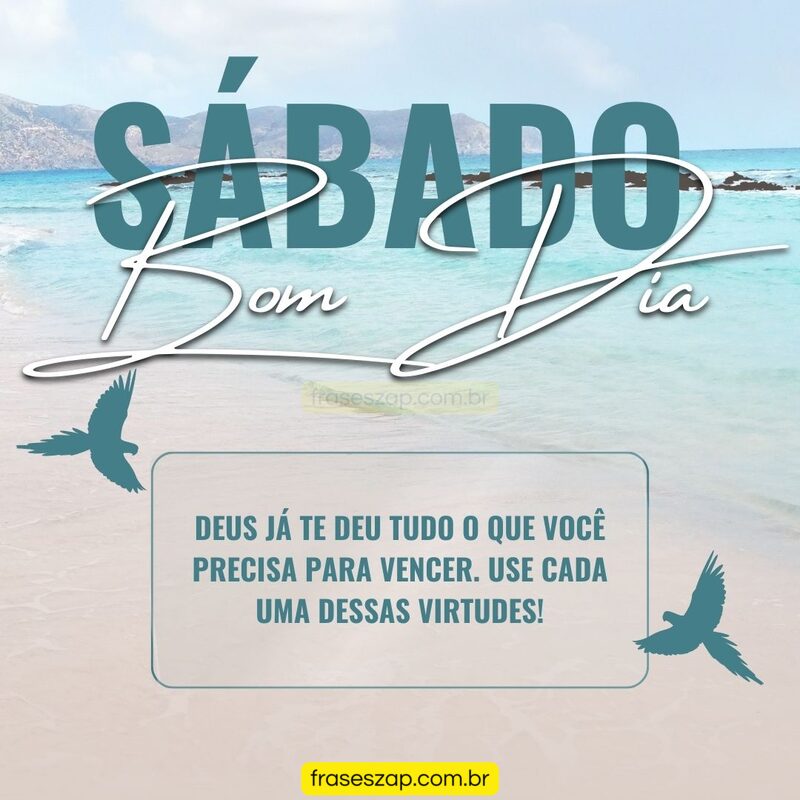 Imagem de sábado para compartilhar no WhatsApp