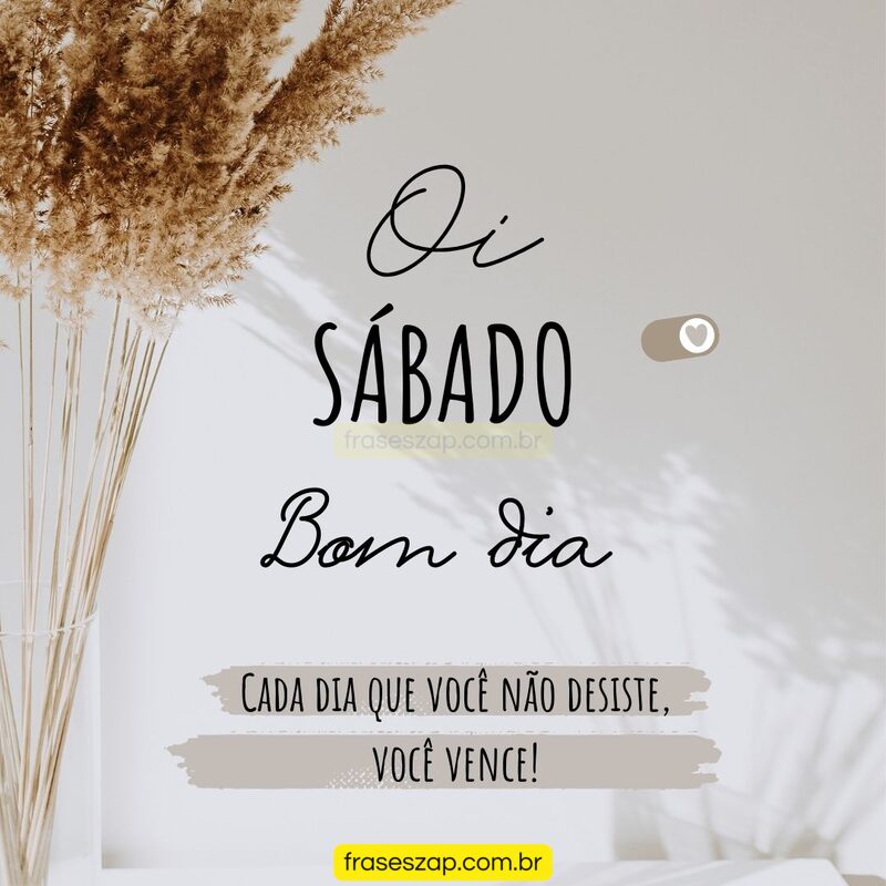 Imagem de sábado para compartilhar no WhatsApp