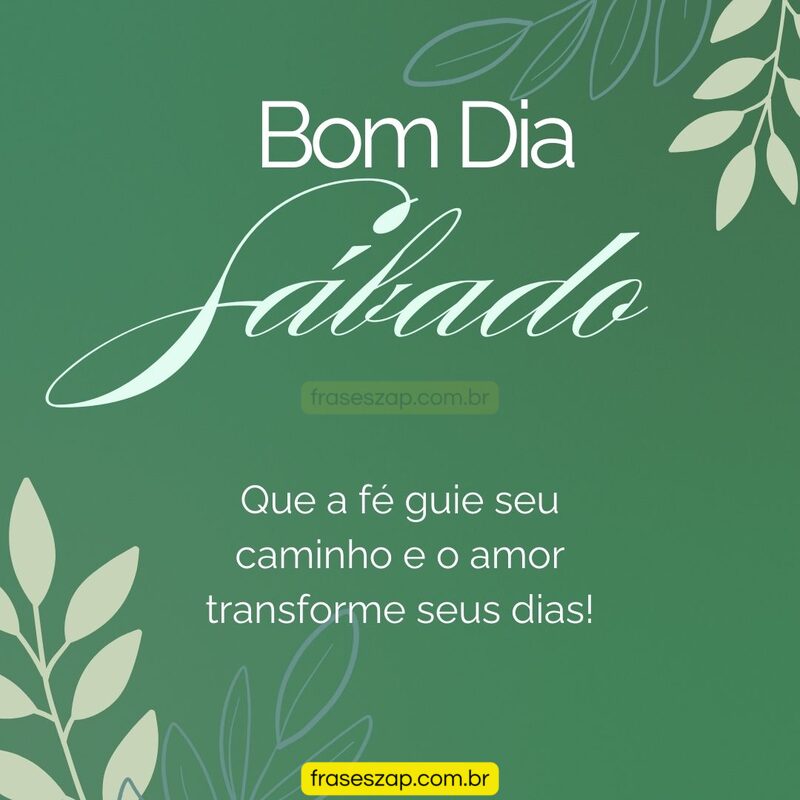 Imagem de sábado para compartilhar no WhatsApp