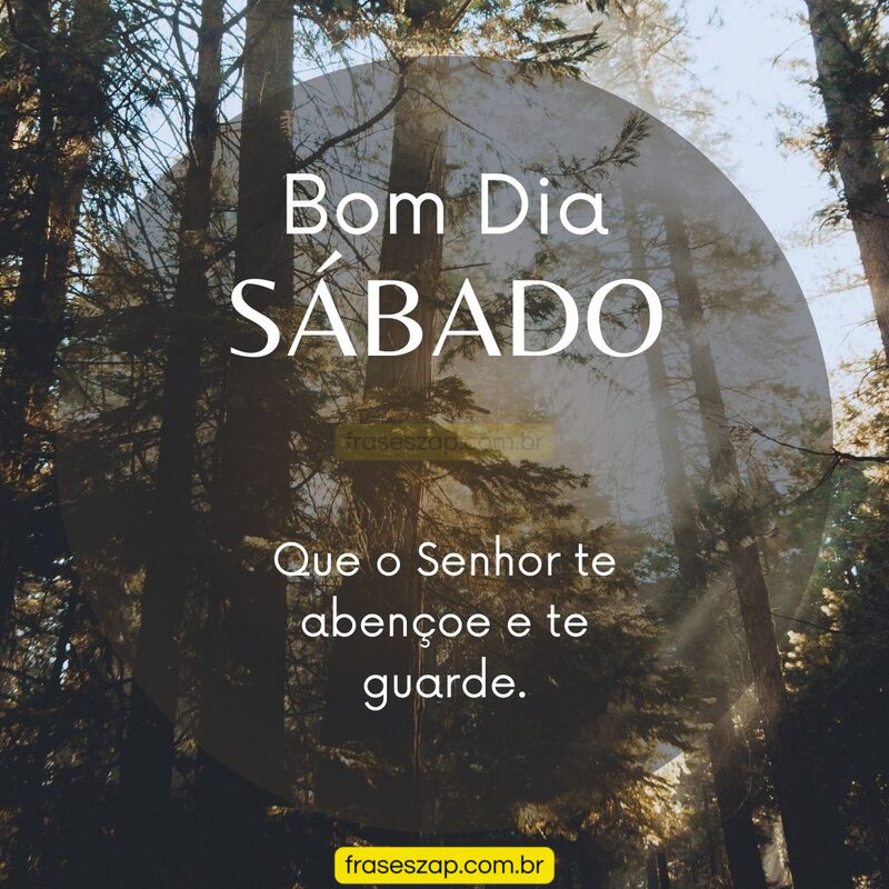 Imagem de sábado para compartilhar no WhatsApp