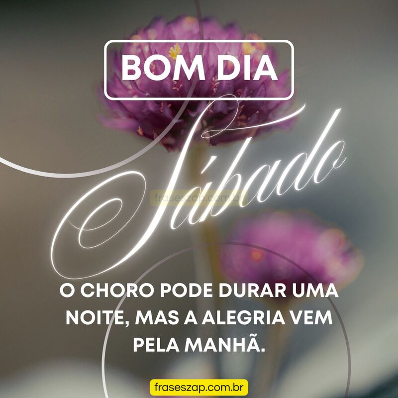 Imagem de sábado para compartilhar no WhatsApp