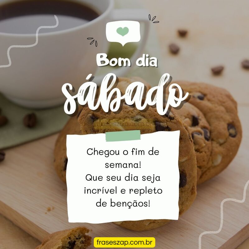 Imagem de sábado para compartilhar no WhatsApp