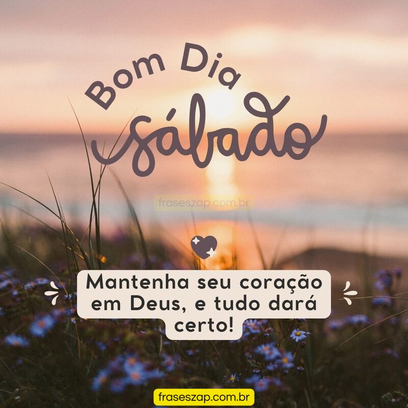 Imagem de sábado para compartilhar no WhatsApp