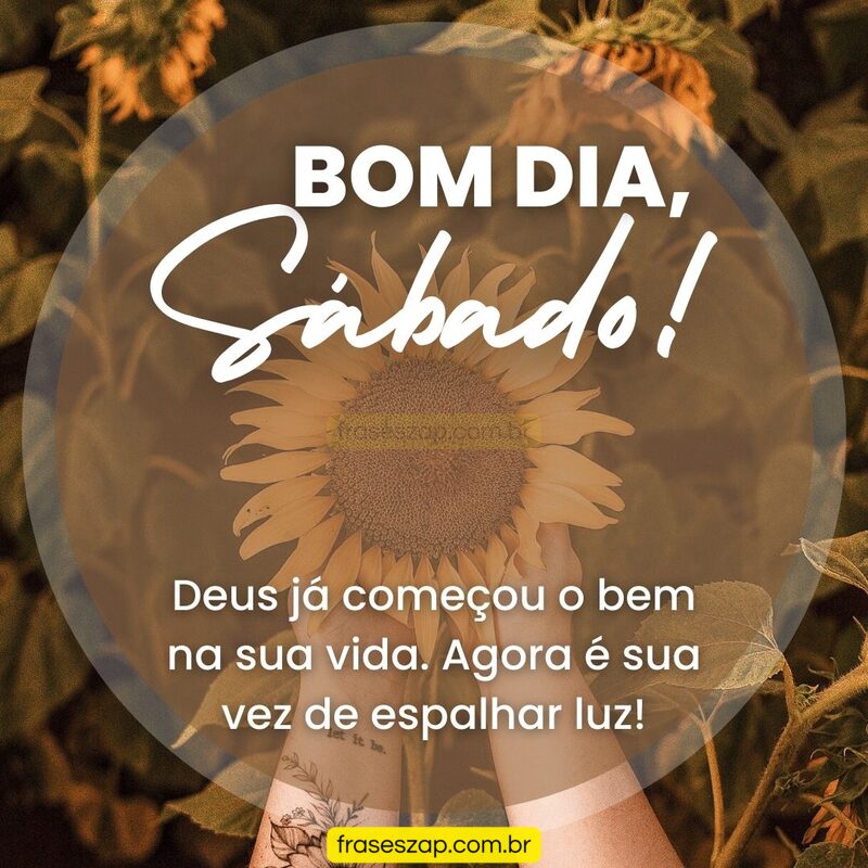 Imagem de sábado para compartilhar no WhatsApp