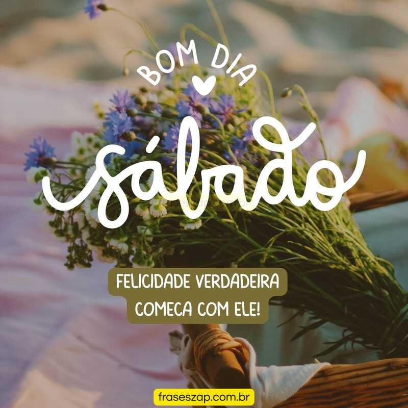 Imagem de sábado para compartilhar no WhatsApp