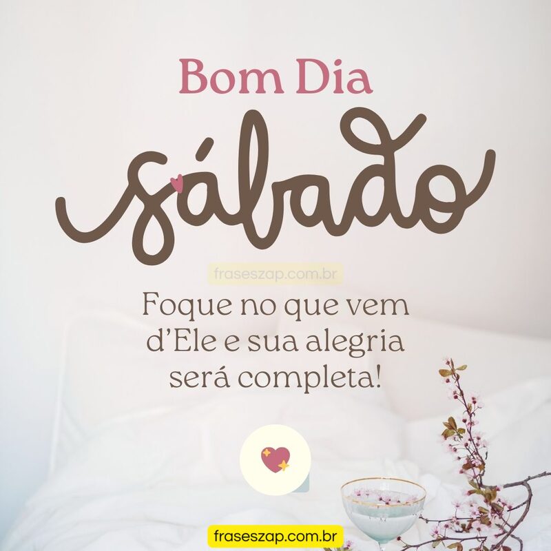 Imagem de sábado para compartilhar no WhatsApp