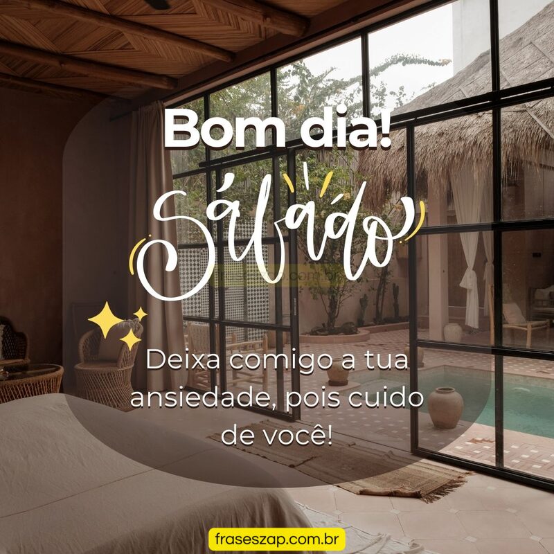 Imagem de sábado para compartilhar no WhatsApp