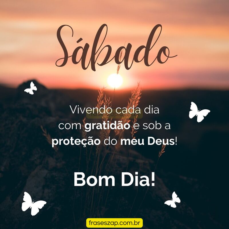 Imagem de sábado para compartilhar no WhatsApp