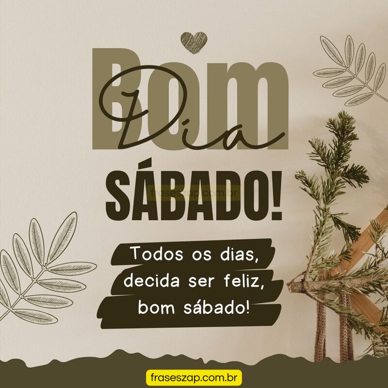 Imagem de sábado para compartilhar no WhatsApp