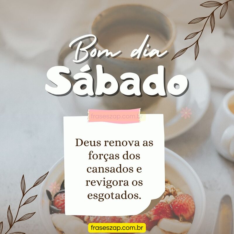 Imagem de sábado para compartilhar no WhatsApp