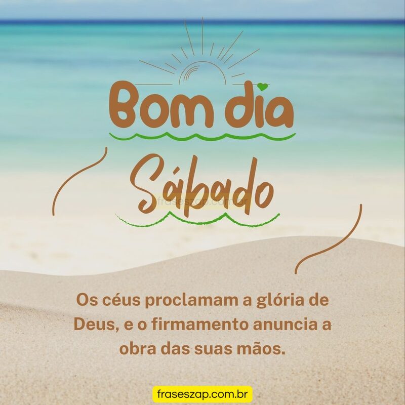 Imagem de sábado para compartilhar no WhatsApp