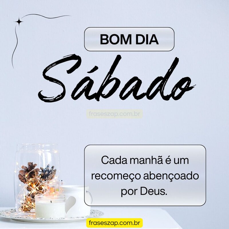 Imagem de sábado para compartilhar no WhatsApp