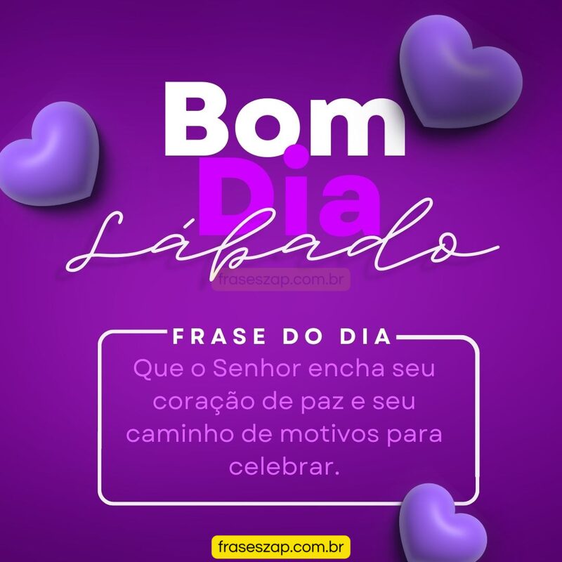 Imagem de sábado para compartilhar no WhatsApp