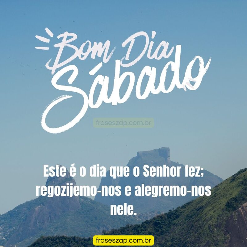 Imagem de sábado para compartilhar no WhatsApp