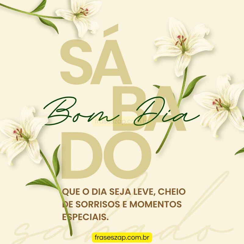 Imagem de sábado para compartilhar no WhatsApp
