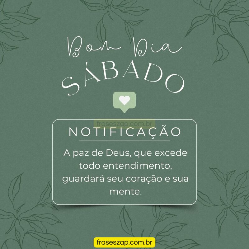 Imagem de sábado para compartilhar no WhatsApp