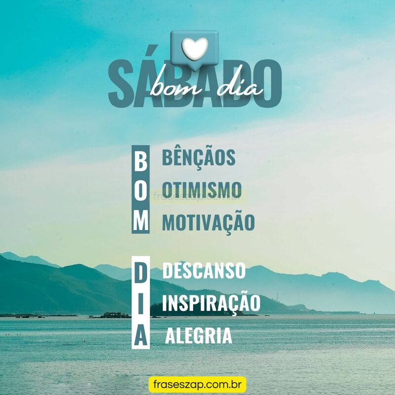Imagem de sábado para compartilhar no WhatsApp