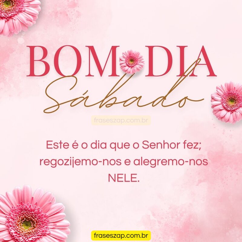 Imagem de sábado para compartilhar no WhatsApp