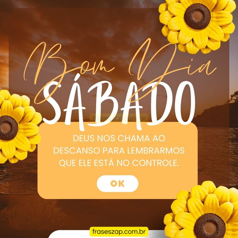 Imagem de sábado para compartilhar no WhatsApp