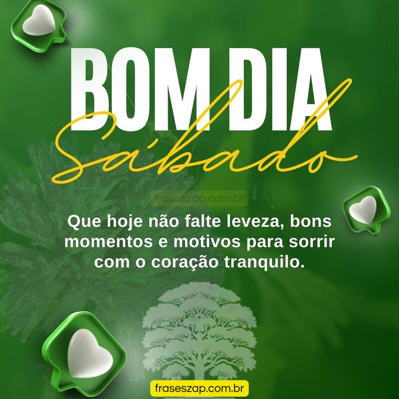 Imagem de sábado para compartilhar no WhatsApp