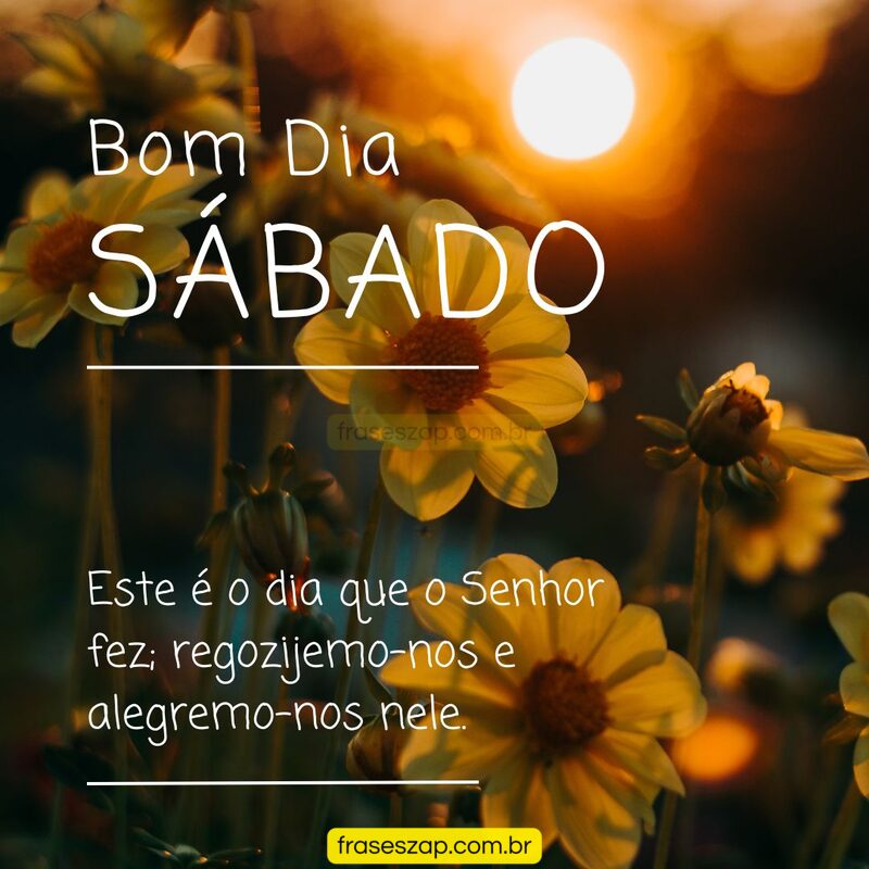 Imagem de sábado para compartilhar no WhatsApp