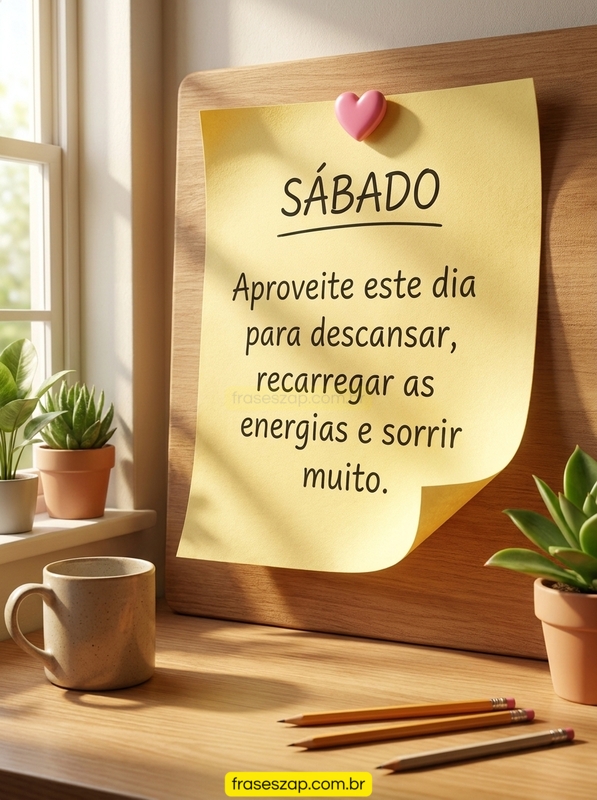 Imagem de sábado para compartilhar no WhatsApp