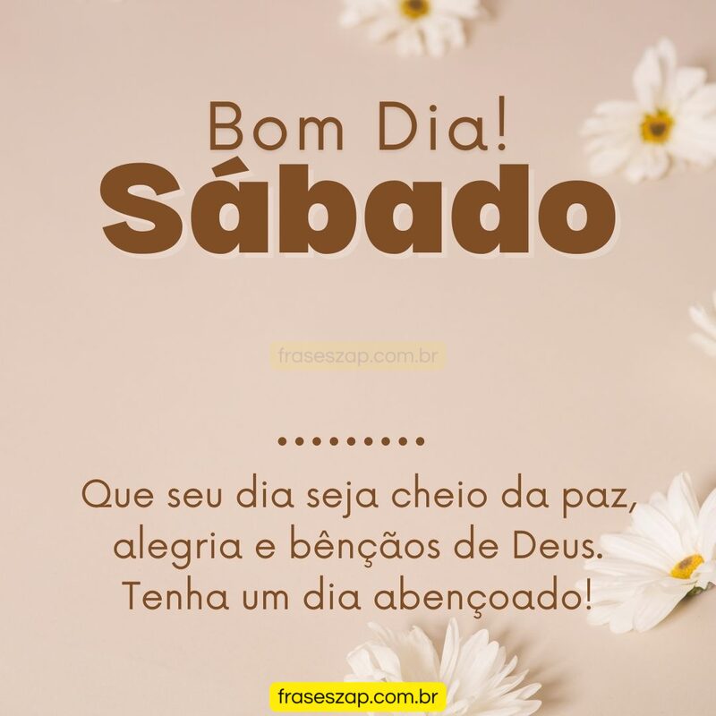 Imagem de sábado para compartilhar no WhatsApp