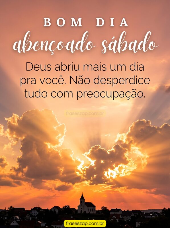 Imagem de sábado para compartilhar no WhatsApp