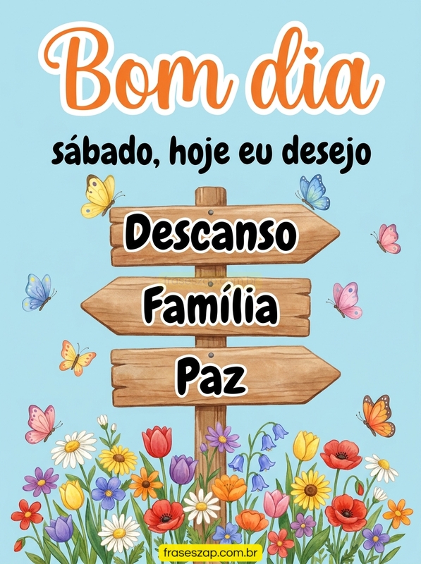 Imagem de sábado para compartilhar no WhatsApp