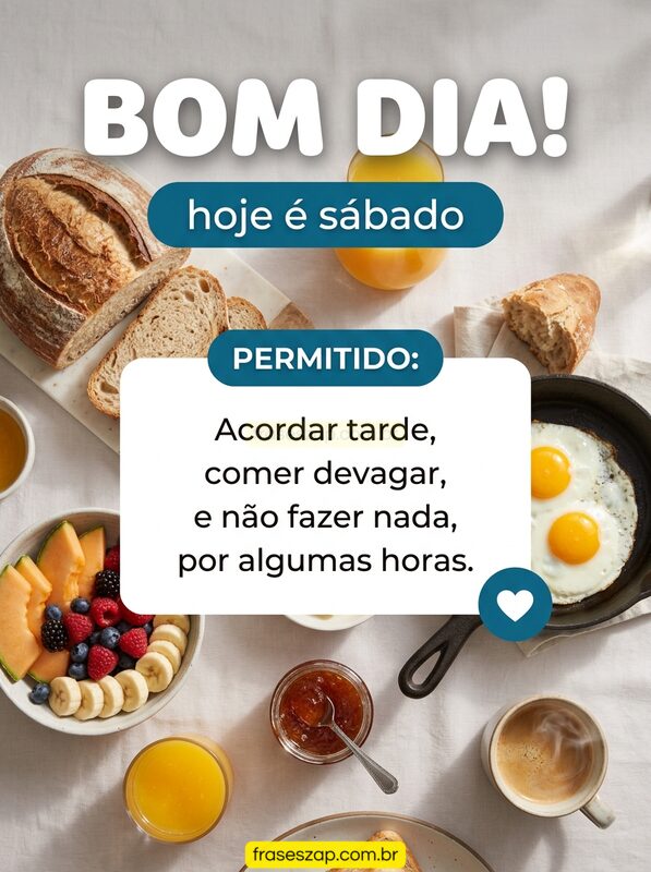 Imagem de sábado para compartilhar no WhatsApp