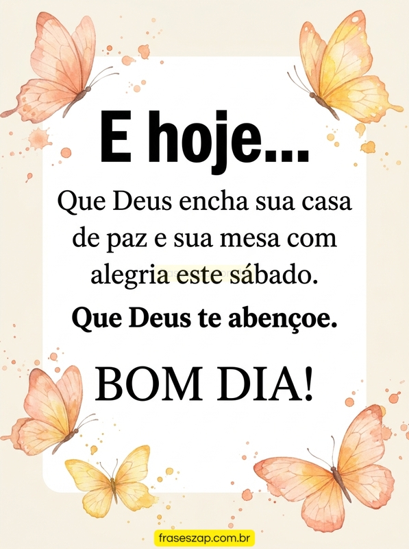 Imagem de sábado para compartilhar no WhatsApp