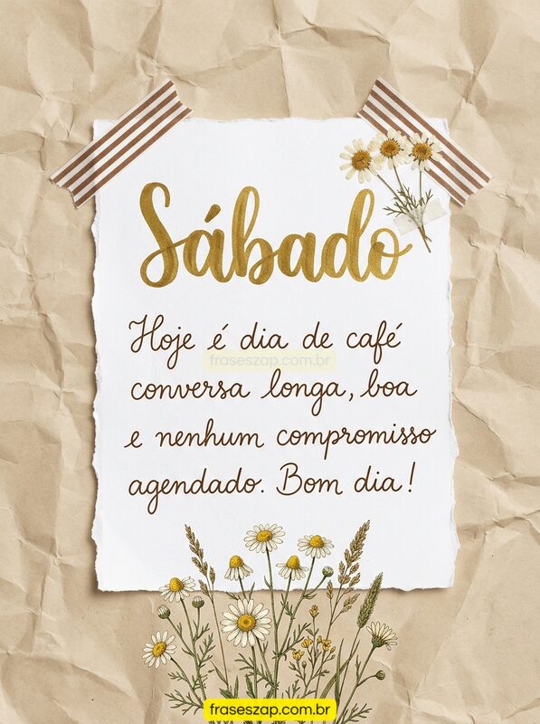 Imagem de sábado para compartilhar no WhatsApp