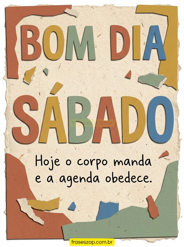 Imagem de sábado para compartilhar no WhatsApp