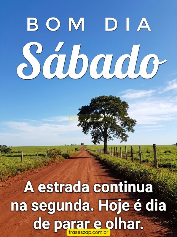 Imagem de sábado para compartilhar no WhatsApp