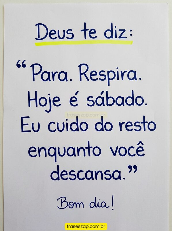 Imagem de sábado para compartilhar no WhatsApp