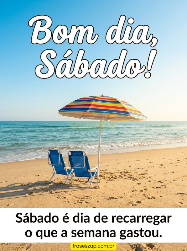 Imagem de sábado para compartilhar no WhatsApp
