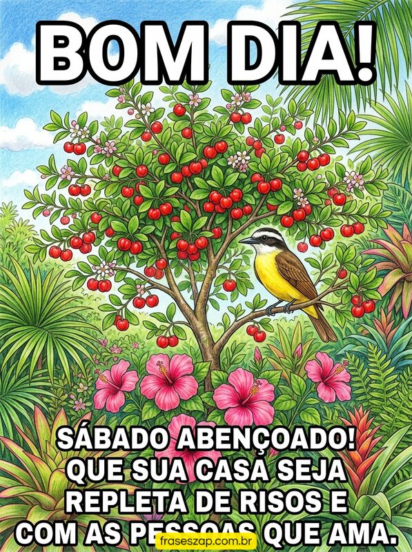 Imagem de sábado para compartilhar no WhatsApp