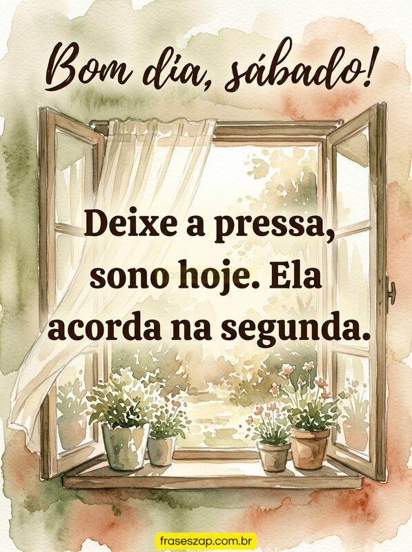 Imagem de sábado para compartilhar no WhatsApp