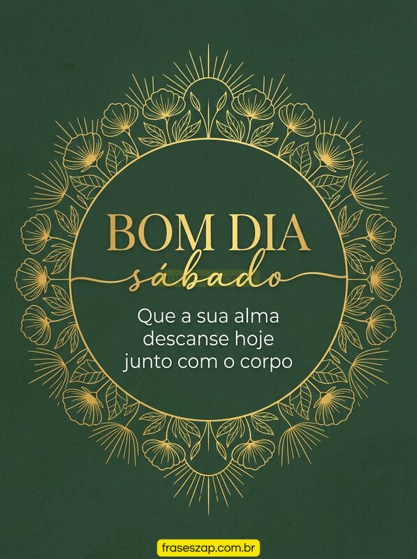 Imagem de sábado para compartilhar no WhatsApp