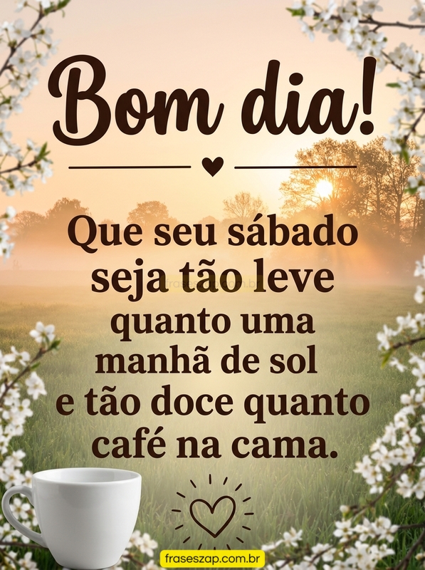 Imagem de sábado para compartilhar no WhatsApp