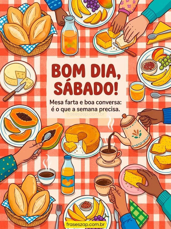 Imagem de sábado para compartilhar no WhatsApp