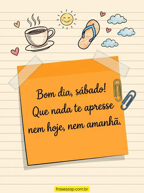Imagem de sábado para compartilhar no WhatsApp