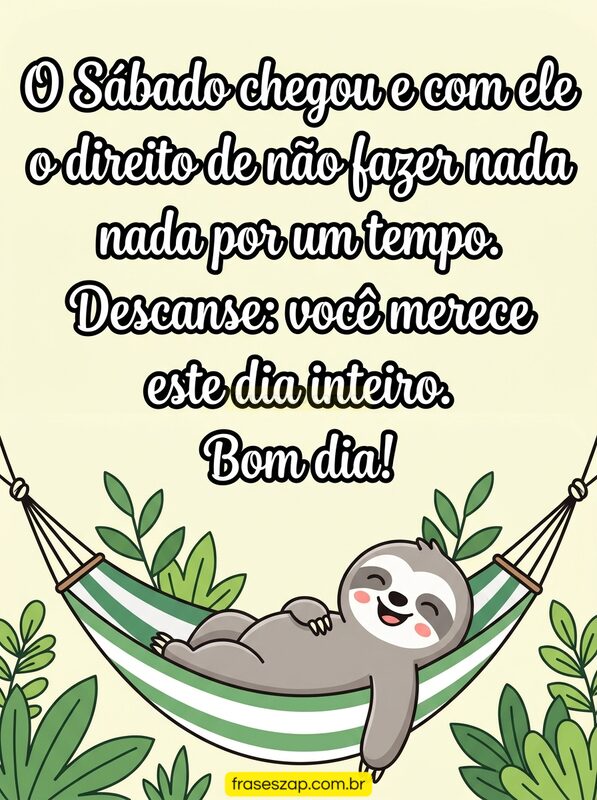 Imagem de sábado para compartilhar no WhatsApp